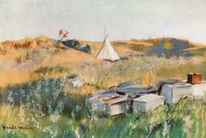 Cimetière indien, Réserve des Pieds-Noirs, Alberta - Harold Copping